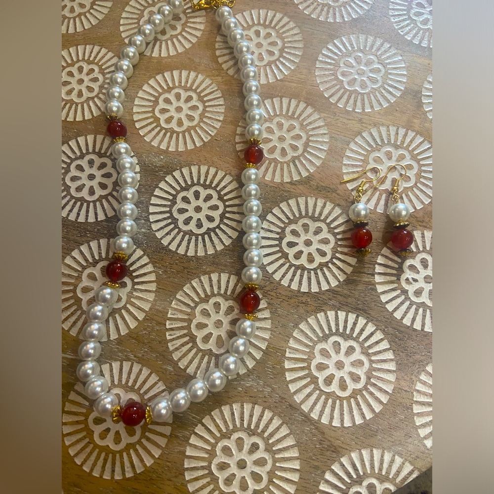 Carnelian Agate necklace set